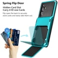 thumbnail image 2 of for Galaxy S23 Wallet Cover 4-Card Credit Card Holder ID Slot Scratch Resistant Dual Layer Hybrid Protective Hard Shell Rugged TPU Bumper Armor Case for Samsung Galaxy S23 6.1" Light Blue, 2 of 7