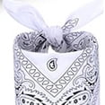 thumbnail image 6 of Western Wear Cowboy Hat and Bandanna Square Hair Scarf Big Brim Cap Cowgirl Hat for Adults Women and Men Performance Camping Cosplay , White, 6 of 7