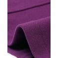 thumbnail image 5 of INSPIRE CHIC Women's Shawl Collar Single Breasted Mid-Thigh Overcoat XL Dark Purple, 5 of 6