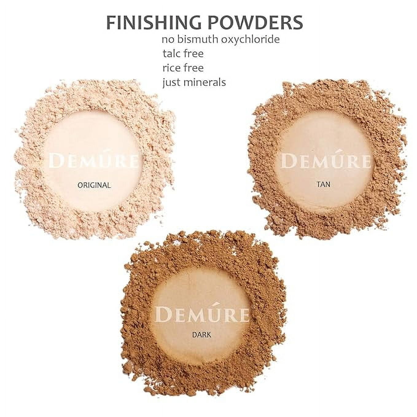 Demure -  Mineral Makeup, Finishing Powder (Original), Loose Powder Makeup, Face Powder, Setting Powder Makeup, Professional Makeup