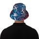 thumbnail image 5 of Balery Red And Blue Leaves Sombreros para el sol para hombre y mujer, sombrero de pescador con UPF 50+, 5 of 6