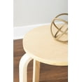 thumbnail image 4 of Linon Tenley Bentwood 18" Wood Round Stool in Natural Brown (Set of 4), 4 of 9