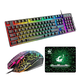 thumbnail image 1 of Kit de teclado y Mouse Free Wolf T13 con cable Negro BLOOSOM Equipo Profesional de Juegos y Oficina, 1 of 4