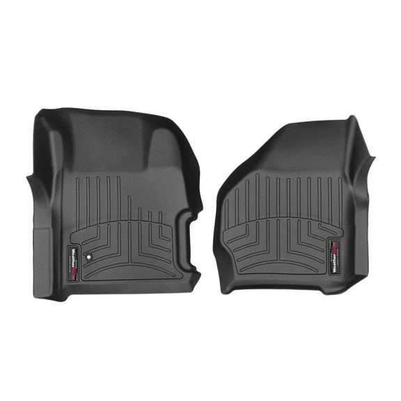 WeatherTech Custom Fit FloorLiners compatible with 1999-2007 Ford Super Duty - 1st Row (Driver & Passenger), Black