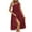 Red, variant on Diufon Summer Dresses for Women Round Neck Sleeveless Button down Pleated Dress Hem Split Dress