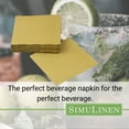 thumbnail image 2 of SimuLinen Cocktail and Party Napkins Beverage Napkins - Gold - 250ct, 2 of 6