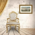 thumbnail image 3 of Jacob Eduard van Heemskerck van Beest 24x16 Gold Ornate Framed and Double Matted Museum Art Print Titled - Hms Steam-Powered Battleship Medusa Opening the Shimonoseki Straits (1864), 3 of 4