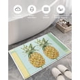 thumbnail image 5 of Indoor Doormat,Comfy Shaggy Mats for Bathroom Summer Tropical Pineapple Plush Floor Rugs Cozy Shag Doormat Carpets Indoor Entrance Decor Abstract Fruits Color Block, 5 of 6