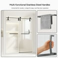 thumbnail image 2 of HopeHub Shower Door 56-60" W x 76" H Frameless Shower Door, Single Sliding Shower Doors with 5/16" (8mm) Clear SGCC ANSI Tempered Glass,Explosion-Proof Film,3 Seal Strips, Stainless Steel Hardware, 2 of 8