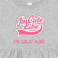 thumbnail image 4 of Inktastic Cute Like My Great Aunt Girls Baby Dress, 4 of 5