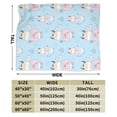 thumbnail image 3 of DouZhe Ultra-Soft Micro Fleece Lightweight Flannel Bed Blanket, Cute Pink Cartoon Cows Print Cozy Warm Throw Blankets, 80"x60", 3 of 7