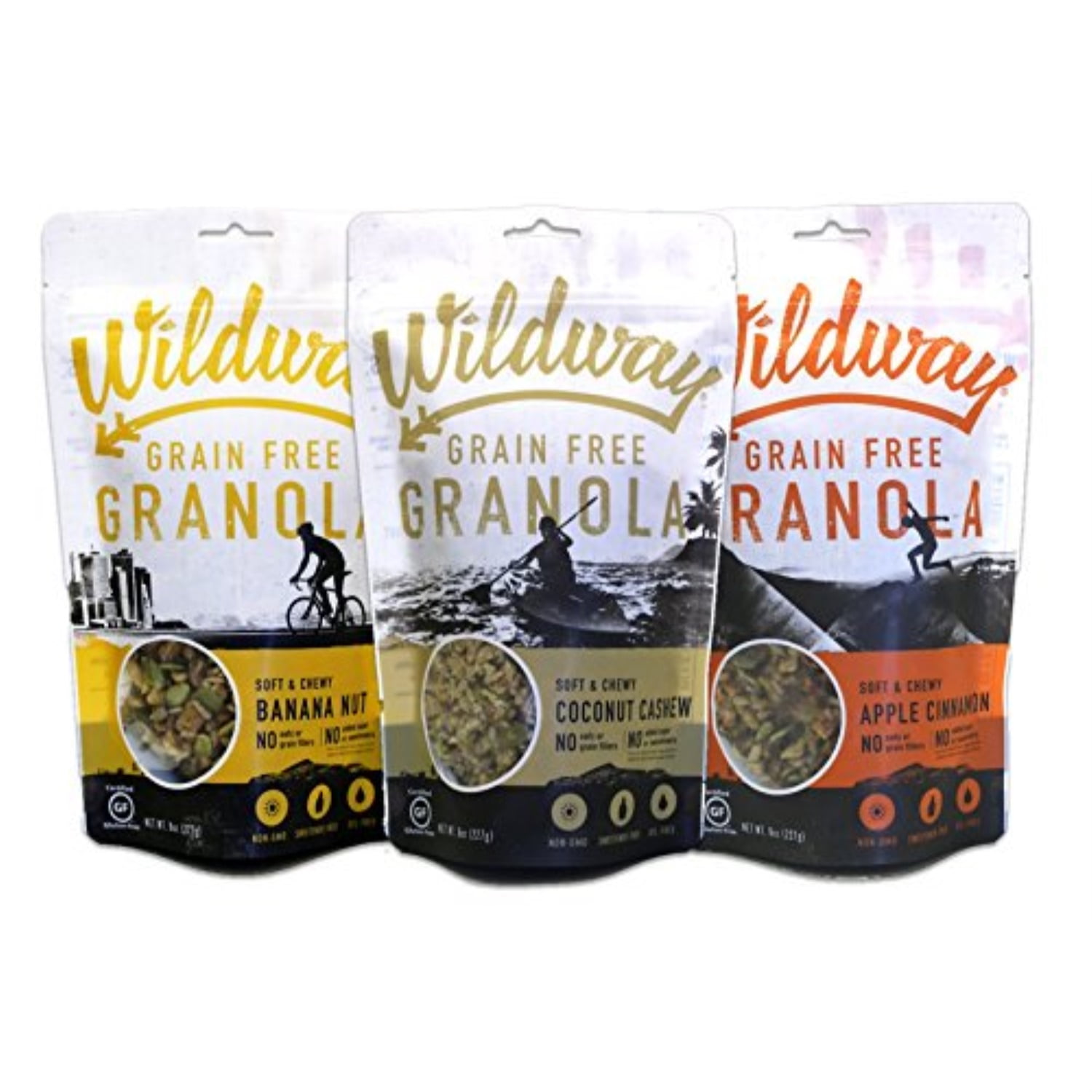 wildway vegan, paleo, gluten-free granola - variety 8oz