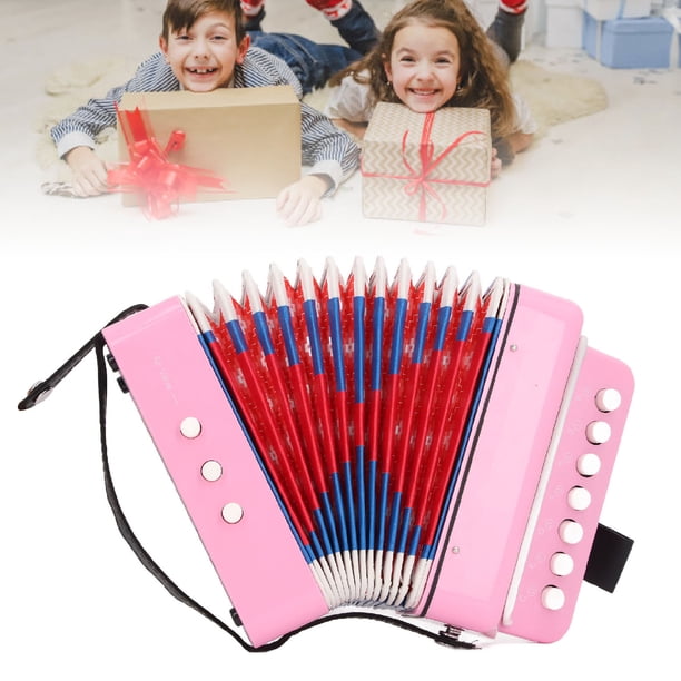 Acordeón De Control De 7 Teclas, 2 Instrumento Musical Educativo De Acordeón Para Principiantes De Bajo Para La Práctica De Rendimiento Del Escenario