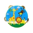 thumbnail image 3 of Pandereta de mano de madera de , instrumentos de percusión, tambor de mano, juguete educativo para juegos, juguetes, karaoke, niños pequeños 15 centímetros, 3 of 8
