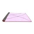 thumbnail image 2 of Ahgly Company Indoor Square Solid Purple Modern Area Rugs, 4' Square, 2 of 4