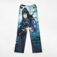 thumbnail image 3 of Demon Slayer Muichiro Tokito Pajama Pants Long Sleep Pants Soft Elastic Waist PJ Bottoms Lounge Pants, 3 of 7