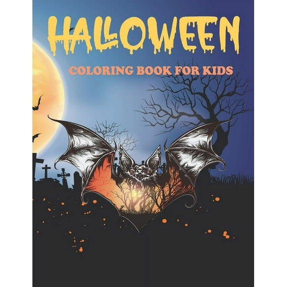Halloween Coloring Book For Kids: Kids Coloring Book with Spooky Characters, Kids Halloween Book (Paperback)