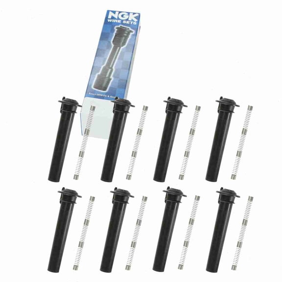 8 pc NGK 58920 Ignition Coil Boots for 02530 126048 175-1062 2530 35-7010 36-2018 50035 50035-1 671-6236 702428 727428 SPB128 SPP64 SPP64E Direct Spark Plug Wire