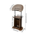 thumbnail image 4 of Standing Desk Height Adjustable Teacher Podium Stand Lectern Podium Laptop Desk, 4 of 23