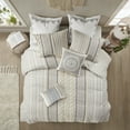 thumbnail image 5 of INK+IVY Bea Oblong Embroidered Cotton Oblong Pillow with Tassels - Ivory, 5 of 6