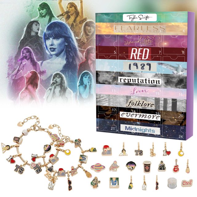 Calendario de pulsera con cuenta regresiva navideña, Calendario de Adviento con pulsera, Kit para hacer joyas, Calendario navideño de cuenta regresiva de 24 días con temática azul para hacer joyas