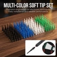 thumbnail image 4 of Lsupdaol 100 Pack 2BA Thread Soft Tip Dart Points Plastic Replacement Dart Tips Soft Tip Dart Tips Dart Accessories for Tip Darts, 4 of 7