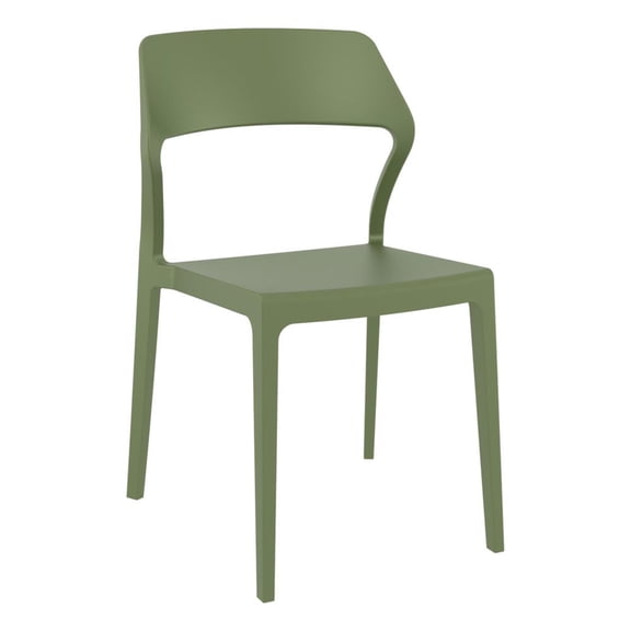 Compamia Snow Dining Chair Olive Green, Set of 2