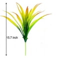 thumbnail image 3 of Zukuco 4pcs Artificial Fake Grass Plants Faux Fake Grasses Plastic Plant Greenery (Orange Green), 3 of 5
