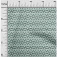 thumbnail image 2 of oneOone Cotton Jersey Teal Green Fabric Geometric Sewing Material Print Fabric By The Yard 58 Inch Wide, 2 of 4