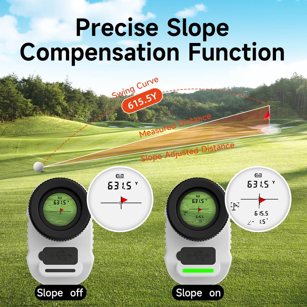 NOHAWK Golf Rangefinder with Slope Compensation 1090 Yards Laser