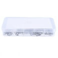 thumbnail image 1 of 120 Pcs Kits d'Assortiment de Rondelles en Acier Inoxydable 304 pour Fixation d'Arbre M1.5-M10,120 * Joints de Rondelles 1 * Boîte de Rangement, Argent, 1 of 8
