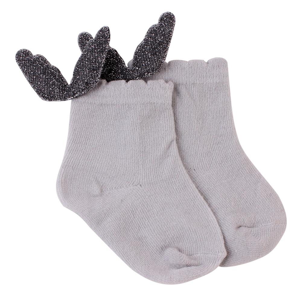 grey baby socks