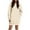 Beige, variant on hotojiny Hoodies Sweatshirt Dress for Women Oversized Casual Pullover Long Sleeve Mini Dresses Cute Solid Trendy Clothes