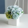 thumbnail image 3 of Florero artificiales Seda Arreglos florales Decoración Azul Zulema Florero de flores falsas, 3 of 8