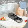 thumbnail image 3 of NATPLUS 2-Tier Drawer Knife Organizer, Space-Saving Kitchen Knife Storage Tray for Chef & Paring Knives, Non-Slip Interior Drawer Insert for Kitchen Cutlery, 3 of 6