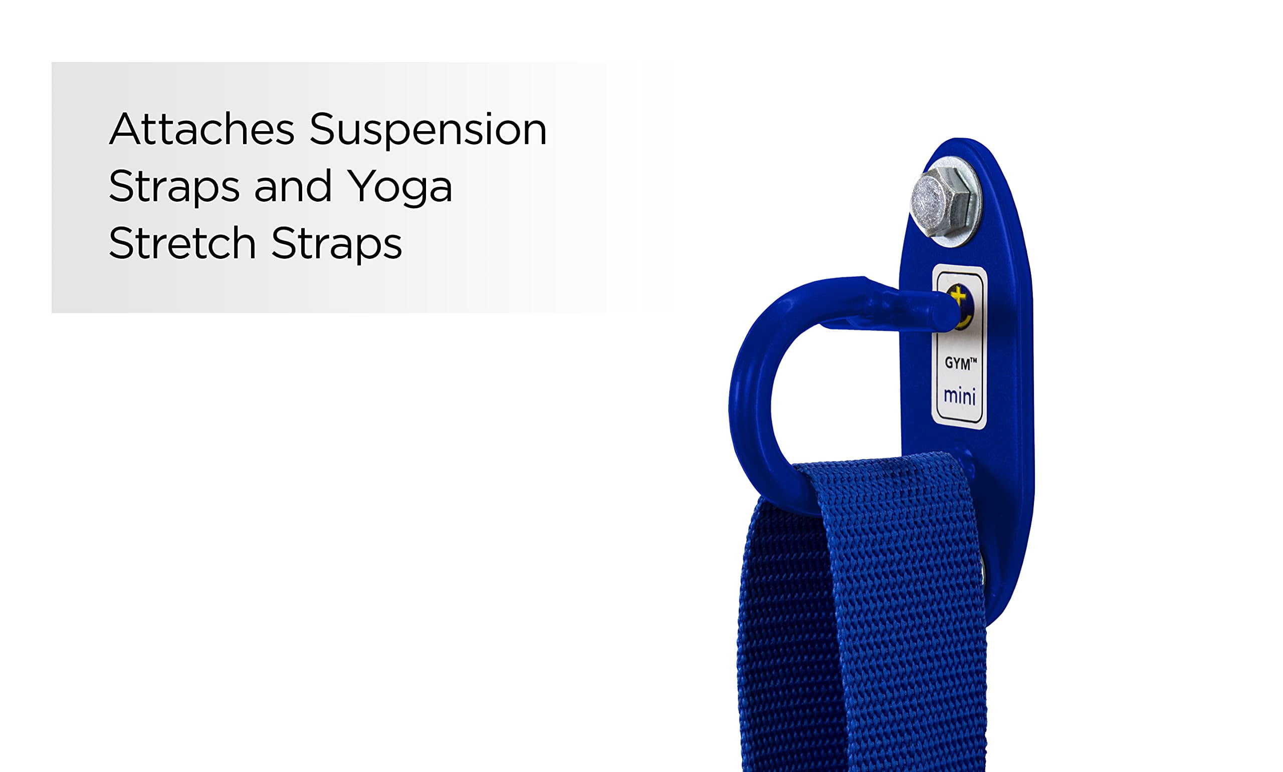 Anchor Gym Mini H1 Set of 3 Workout Wall Mount Anchors. Wall/Ceiling, for Body Weight Straps, Resistance Bands, Strength Training, Yoga, Home Gym, Physical Therapy Exercise and Stretching - Blue
