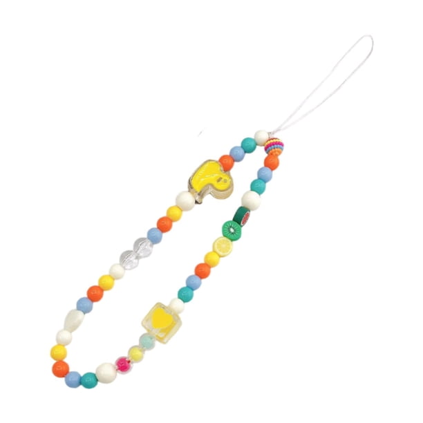 Lindo Cordón de Cuentas para Teléfono, Pulsera de Cuentas, Llavero, Joyería, Correa de Muñeca con Cuentas