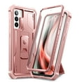 thumbnail image 1 of Dexnor for Samsung Galaxy S21 FE Case, [Built in Screen Protector and Kickstand] Heavy Duty Military Grade Protection Shockproof Protective Cover for Samsung Galaxy S21 FE 5G, 6.4 inch Rose Gold, 1 of 6