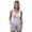 Stained Glass, variant on Xoenoiee Boho Mandala Flower Print Blouson Tankini Swimsuits for Women 2026 Tummy Control Two Piece Bathing Suits with Sporty Pockets Swim Shorts, S