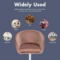 thumbnail image 6 of YYAo Armchair,Modern Accent Chair,Single Sofa Lounge,360 Degree Swivel Makeup Stool Accent Chair with Round Back and Metal Base-Pink, 6 of 8