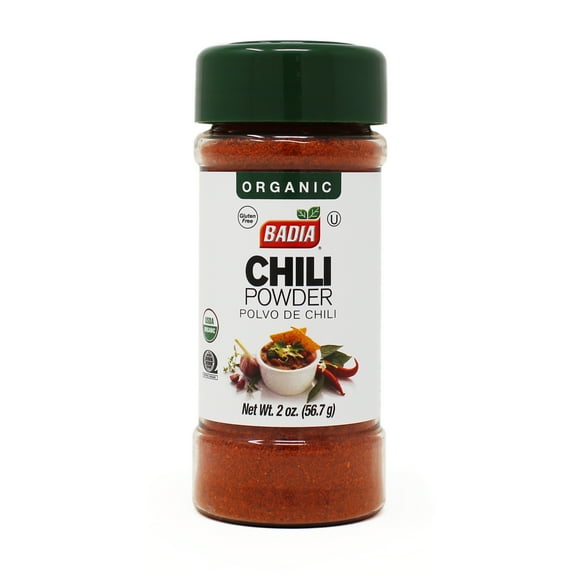 Pack of 8, Badia Organic Chili Powder, 2 oz​
