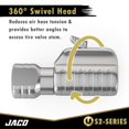 thumbnail image 4 of JACO Lightning S2 Quick-Connect Tire Air Chuck - 1/4" F-NPT (Open Flow) (2-Pack), 4 of 6