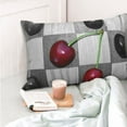 thumbnail image 6 of Disketp Pillow Covers Cherries Laid Pattern Throw Pillow Case Cushion Covers,Cushion For Bedroom,Couch,Home-14"X20", 6 of 9