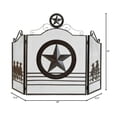 thumbnail image 3 of Pantalla para chimenea Accent Plus Lone Star, 26,5 x 13,5 x 35 cm, plancha, 3 of 3