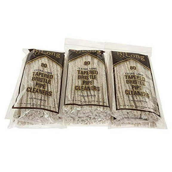 6 Packs of 80 BJ Long 6.5" Long Tapered Bristle Scrubbing Pipe Cleaners - 1248-6