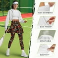 thumbnail image 6 of FUIALDOLG Mushroom Skirted Leggings for Women Daisy Floral Dragonfly Athletic Skirt with Leggings Stretchy Comfort Women's Gold Skort Casual Mushrooms Pants for Cycling,Running,Picckleball,Size S, 6 of 7