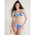 thumbnail image 2 of No Boundaries Juniors’ Heat Wave Ruffle Trim Triangle Bikini Top, Sizes XS-XXL, 2 of 5