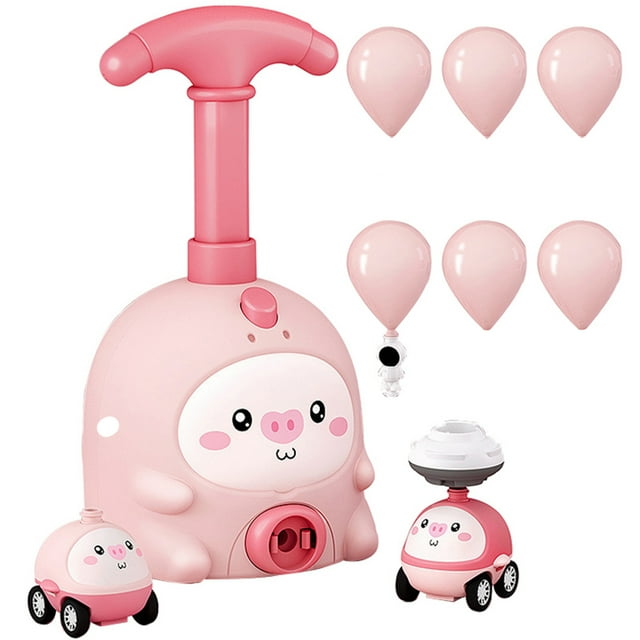 Kids Balloon Powered Car Set Creative Cute Aerodynamic Car Toy Balloon Racer Toy