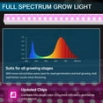 thumbnail image 5 of T5 Grow Lights, 5000K White Full Spectrum LED Grow Lights, 2ft 80W (8 x 10W) Plant Grow Lights for Indoor Plants, Plug and Play, 8-Pack, 5 of 16