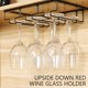 thumbnail image 5 of Estante para copas de vino ETOSHOPY: estante creativo de ángulo recto al revés para tazas, estante colgante para vinoteca, bar y hogar., 5 of 8